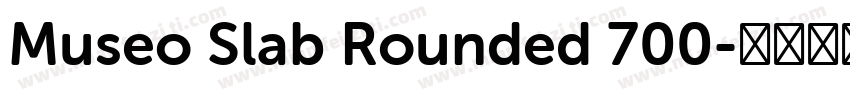 Museo Slab Rounded 700字体转换